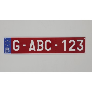 PLAQUE AGRICOLE  ALUMINIUM  emboutie à froid  ,  format auto