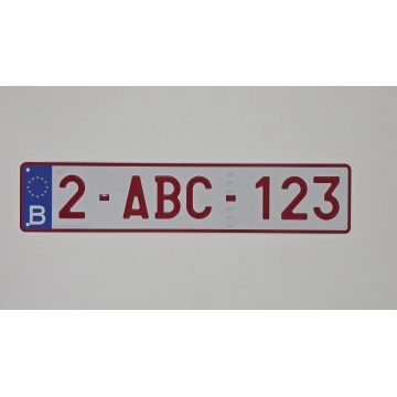 PLAQUE RUBIS EN ALUMINIUM SOUPLE