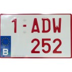 Support pour plaque 4x4 format belge a visser