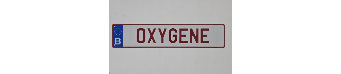 NOUVEAUTE : Plaque Oxygène Belgique